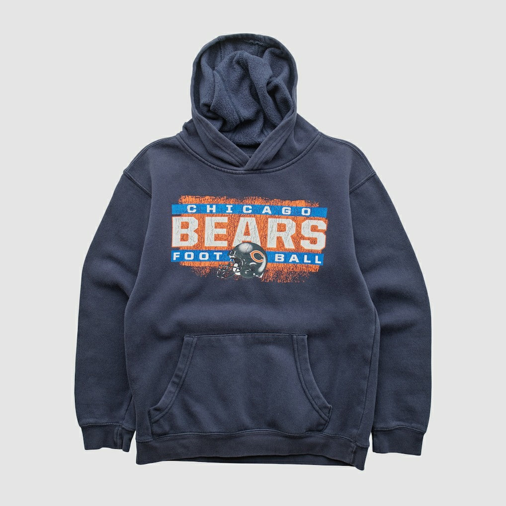 Chicago Bears NFL 2010s Hooded Pullover Sweatshirt Navy Vintage