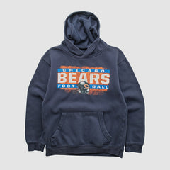 Chicago Bears NFL 2010s Hooded Pullover Sweatshirt Navy Vintage