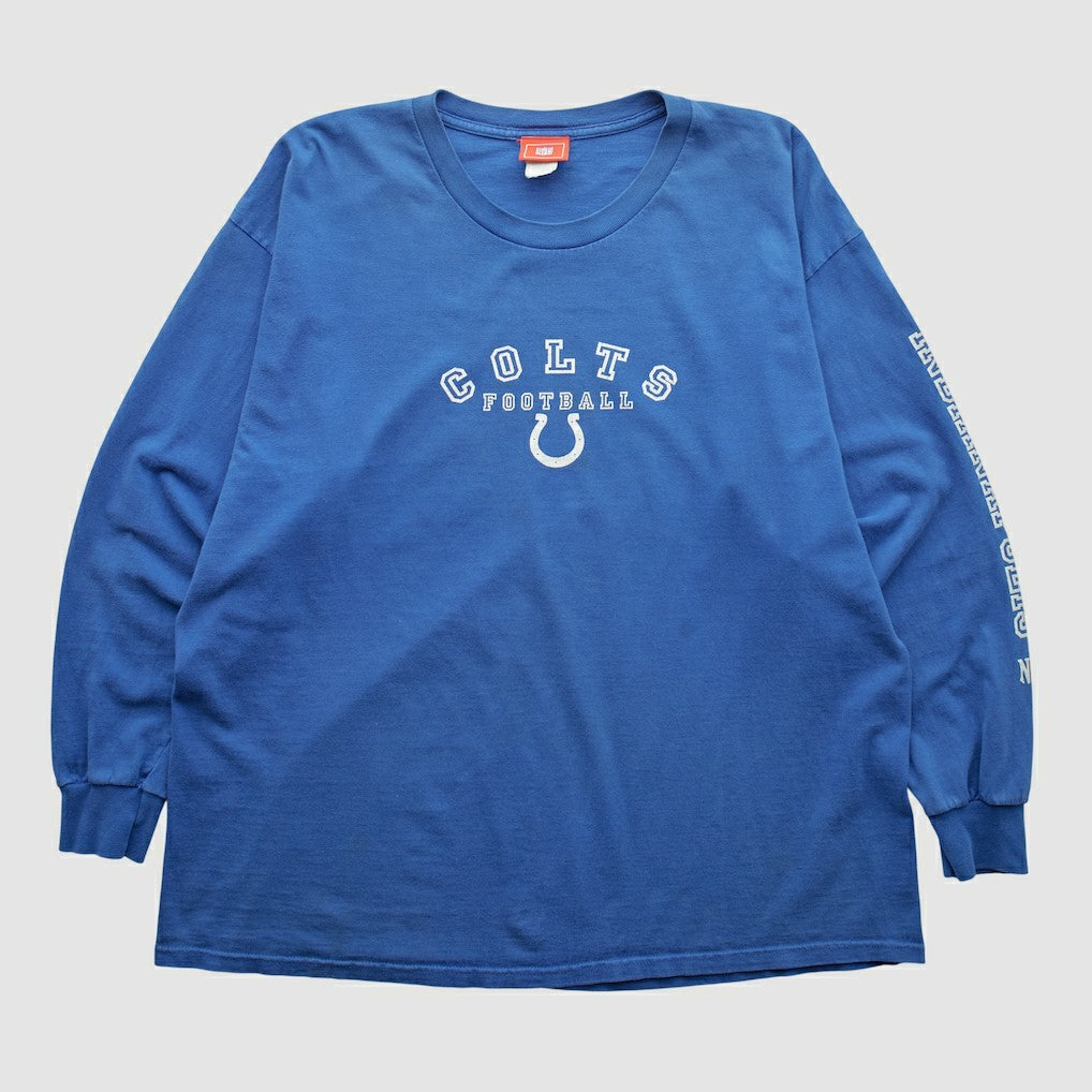 Indianapolis Colts NFL 2000s Long Sleeve T-shirt Blue Vintage