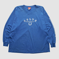 Indianapolis Colts NFL 2000s Long Sleeve T-shirt Blue Vintage