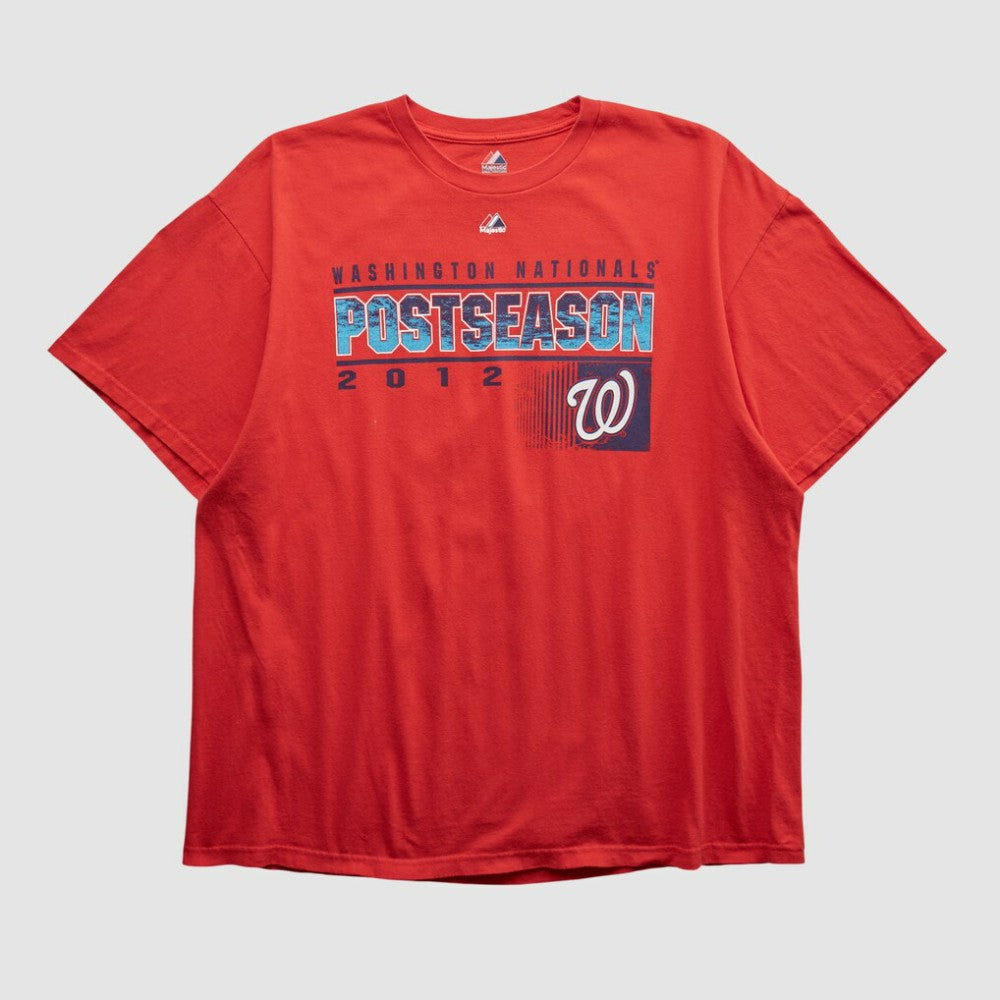 Washington Nationals Majestic 2012 T-shirt - Red - 2XL by Fanatics Real Vintage T-shirts