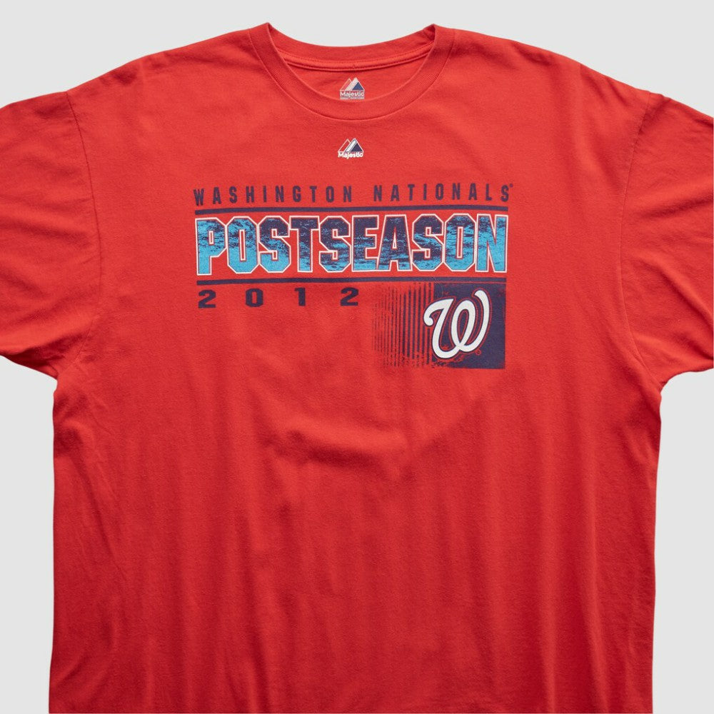 Washington Nationals Majestic 2012 T-shirt - Red - 2XL by Fanatics Real Vintage T-shirts