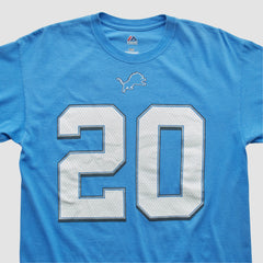 Detroit Lions Majestic 2000s T-shirt Blue Vintage