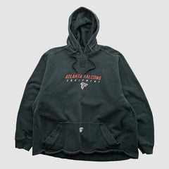 Atlanta Falcons Reebok 2000s Hooded Pullover Sweatshirt Black Vintage