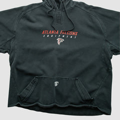 Atlanta Falcons Reebok 2000s Hooded Pullover Sweatshirt Black Vintage