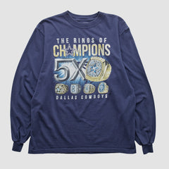 Dallas Cowboys Cowboys Team Apparel 2000s Long Sleeve T-shirt Navy Vintage