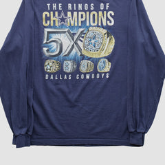 Dallas Cowboys Cowboys Team Apparel 2000s Long Sleeve T-shirt Navy Vintage