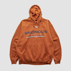 Denver Broncos NFL 2010s Hooded Pullover Sweatshirt Clay Vintage