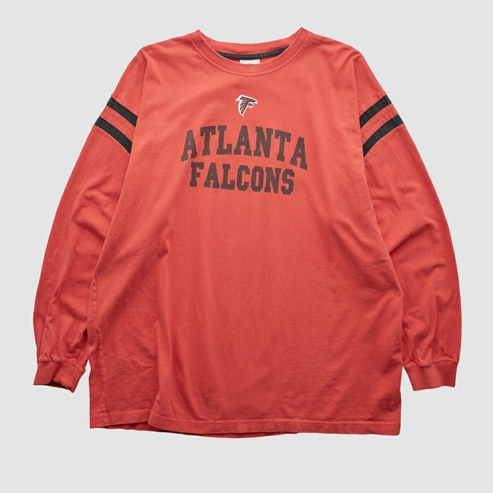 Atlanta Falcons NFL 2000s Long Sleeve T-shirt Red Vintage