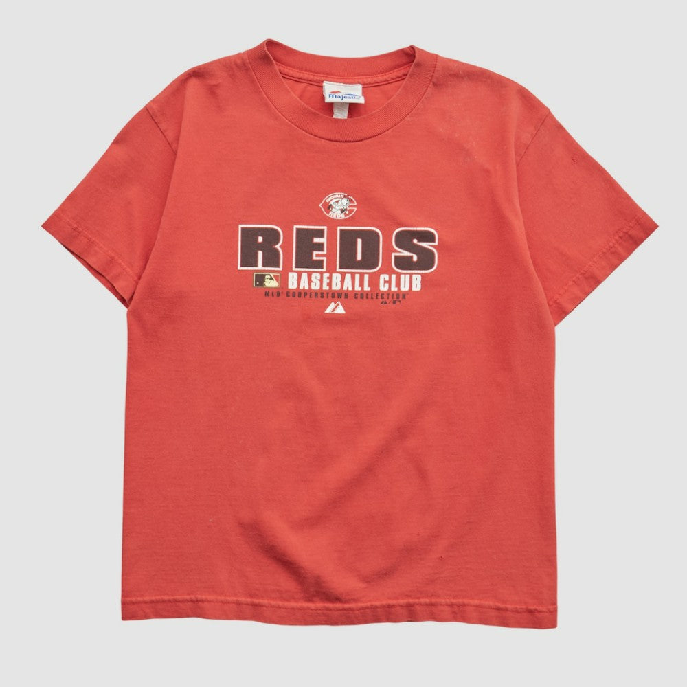 Cincinnati Reds Majestic 2000s T-shirt - Red - XS by Fanatics Real Vintage T-shirts