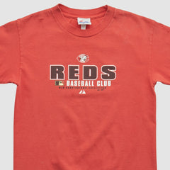 Cincinnati Reds Majestic 2000s T-shirt - Red - XS by Fanatics Real Vintage T-shirts