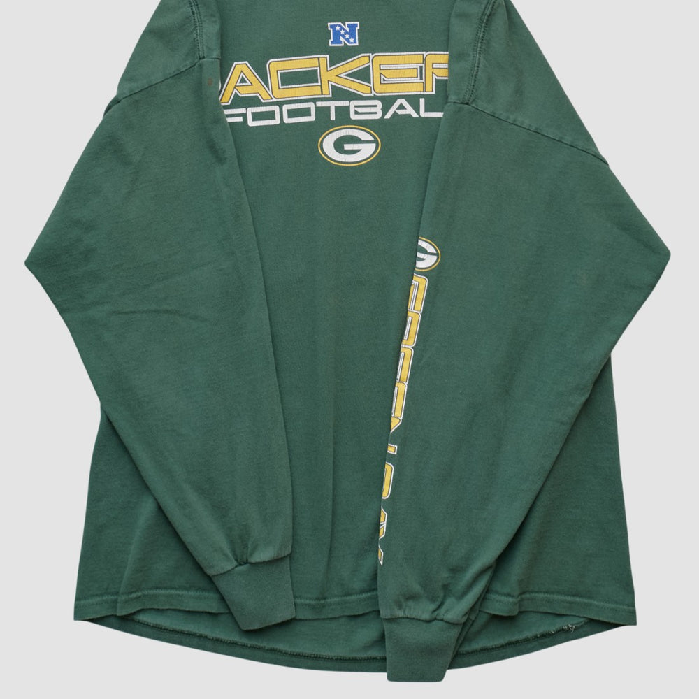 Green Bay Packers NFL 2000s Long Sleeve T-shirt Green Vintage