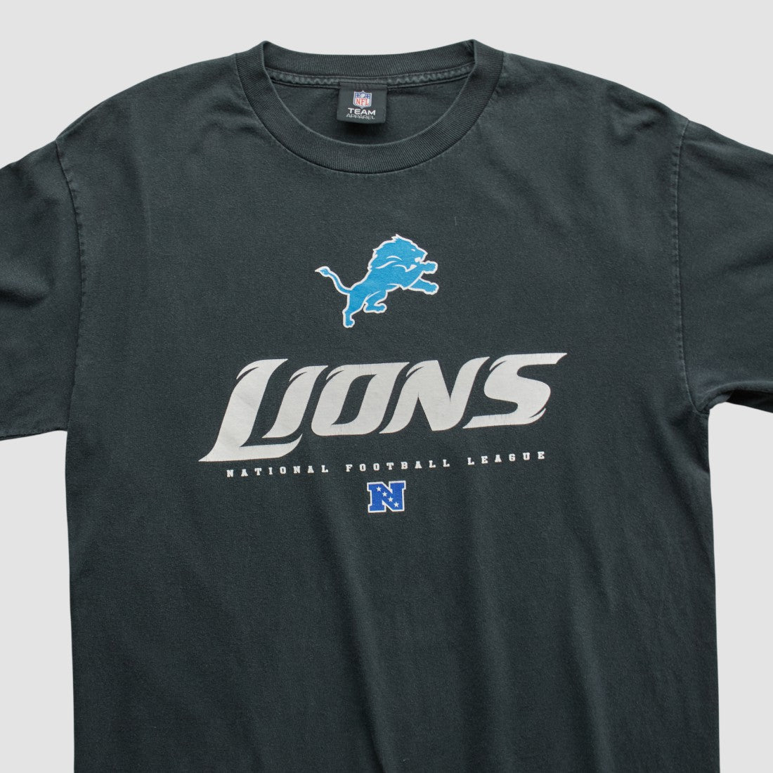 Detroit Lions NFL 2010s Long Sleeve T-shirt Black Vintage