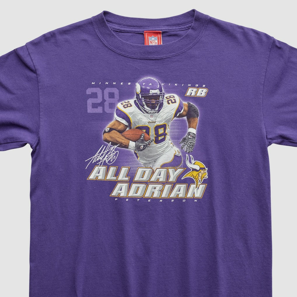 Adrian Peterson NFL 2000s Long Sleeve T-shirt Purple Vintage