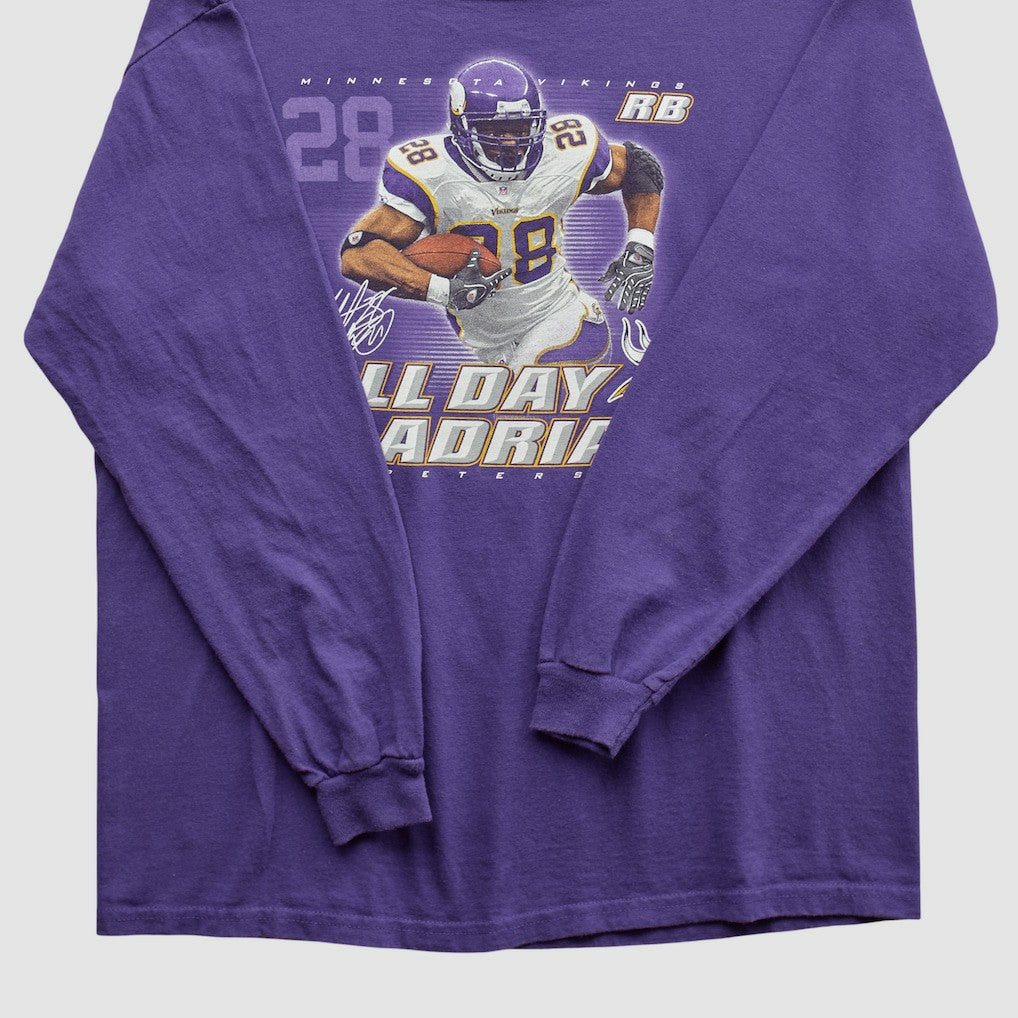 Adrian Peterson NFL 2000s Long Sleeve T-shirt Purple Vintage