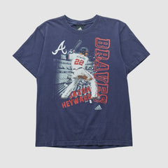 Jason Heyward Adidas 2010s T-shirt - Navy - S by Fanatics Real Vintage T-shirts
