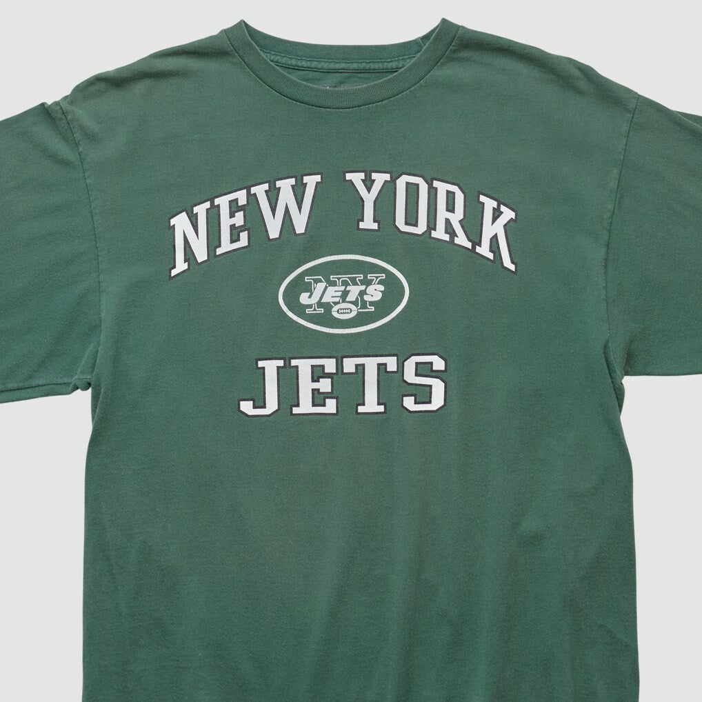 New York Jets NFL 2000s Long Sleeve T-shirt Green Vintage