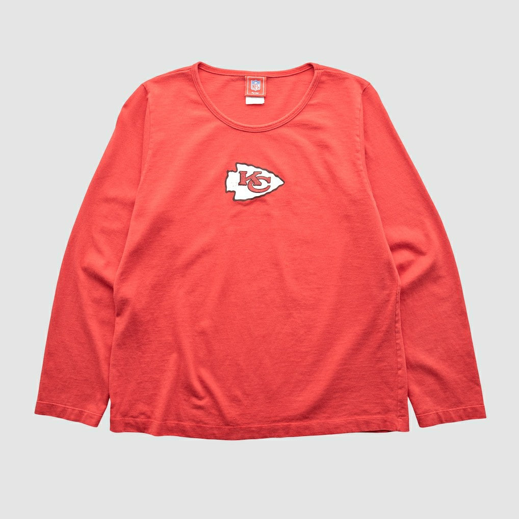Kansas City Chiefs NFL 2000s Long Sleeve T-shirt Red Vintage