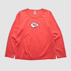 Kansas City Chiefs NFL 2000s Long Sleeve T-shirt Red Vintage