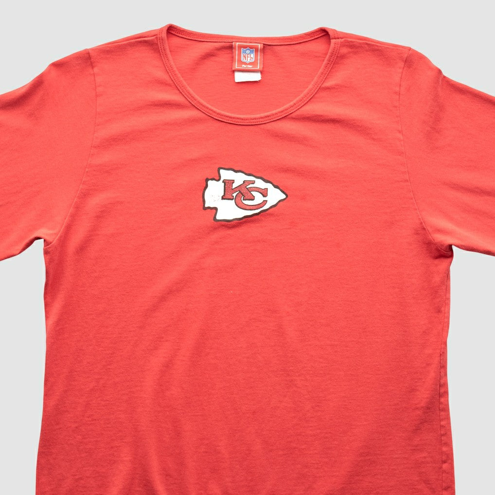 Kansas City Chiefs NFL 2000s Long Sleeve T-shirt Red Vintage