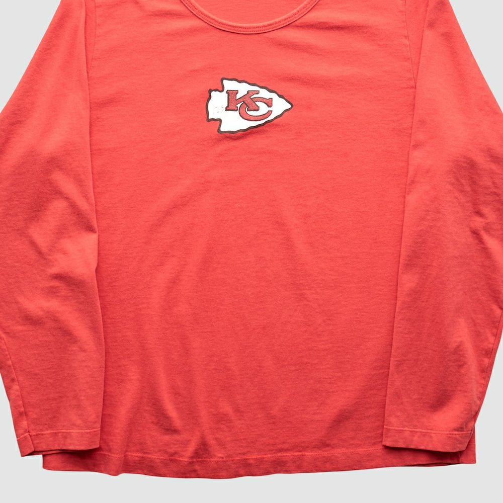 Kansas City Chiefs NFL 2000s Long Sleeve T-shirt Red Vintage