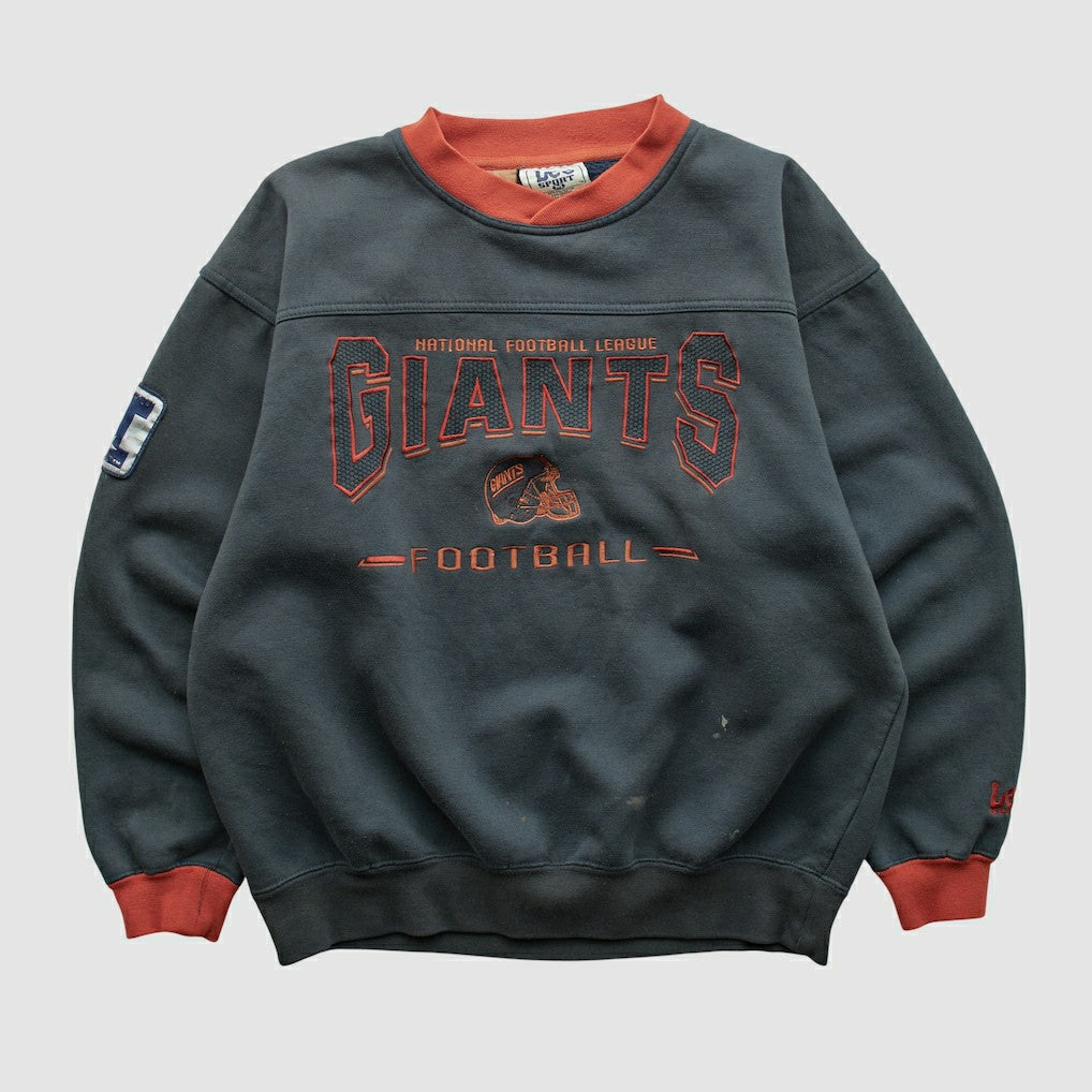 New York Giants Lee Apparel 90s Pullover Sweatshirt Charcoal Vintage
