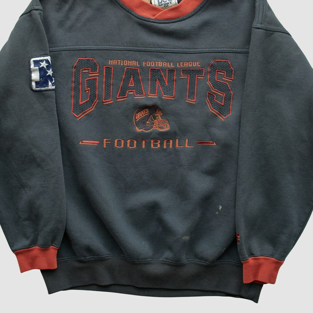 New York Giants Lee Apparel 90s Pullover Sweatshirt Charcoal Vintage