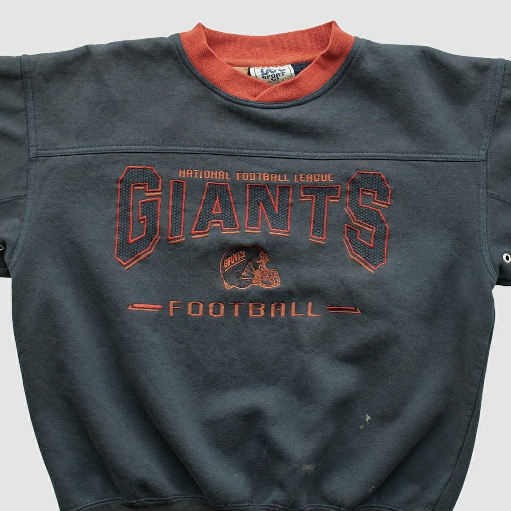 New York Giants Lee Apparel 90s Pullover Sweatshirt Charcoal Vintage