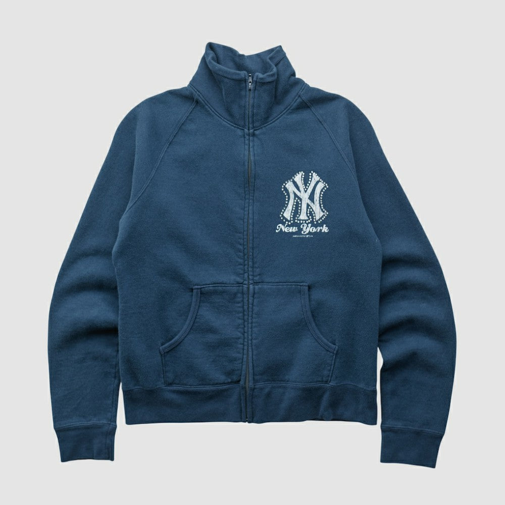 New York Yankees Genuine Merchandise 2010s Full Zip Sweatshirt - Navy - XXS by Fanatics Real Vintage Sweatshirts