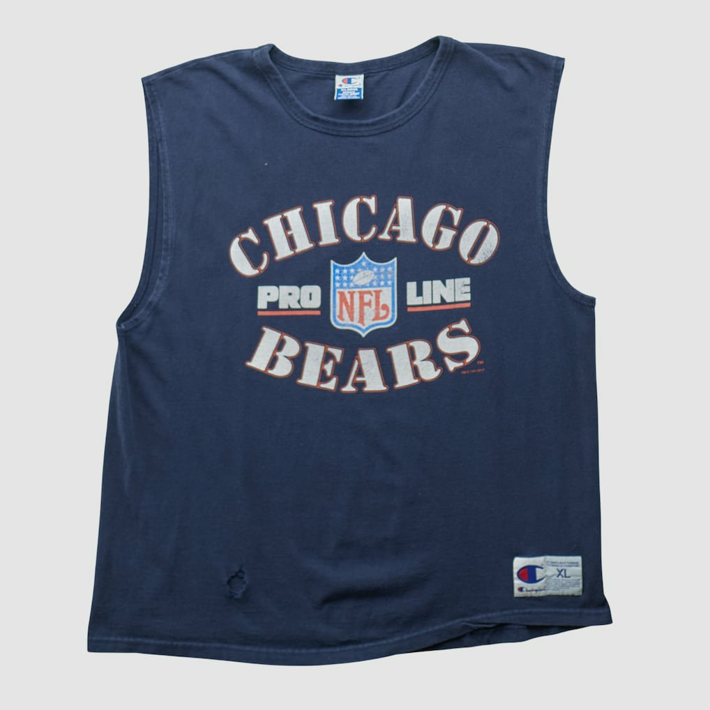 Chicago Bears Champion 90s Tank Navy Vintage