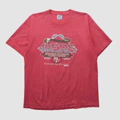 San Francisco 49ers Trench 90s T-shirt Red Vintage