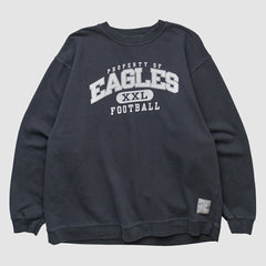 Philadelphia Eagles Reebok 2000s Pullover Sweatshirt Black Vintage