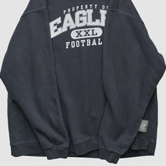 Philadelphia Eagles Reebok 2000s Pullover Sweatshirt Black Vintage