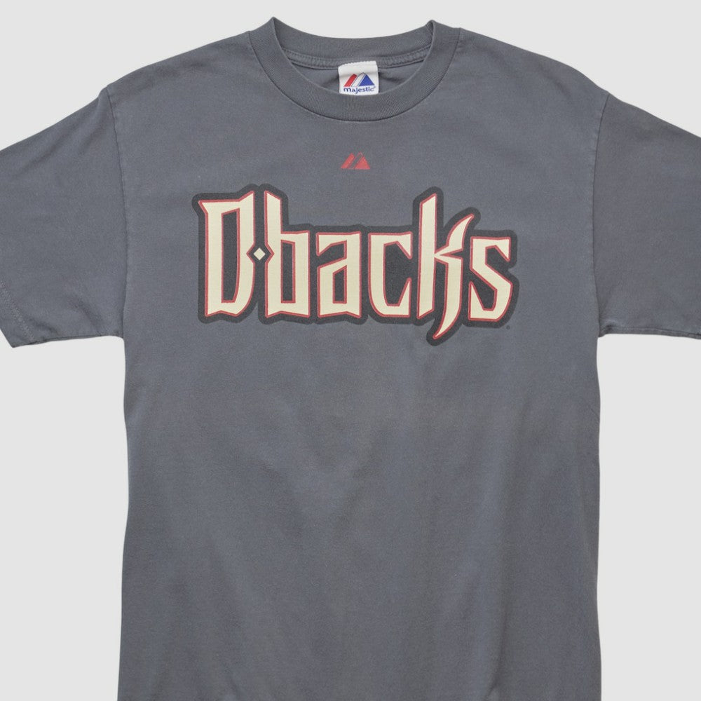 Arizona Diamondbacks Majestic 2010s T-shirt - Charcoal - M by Fanatics Real Vintage T-shirts