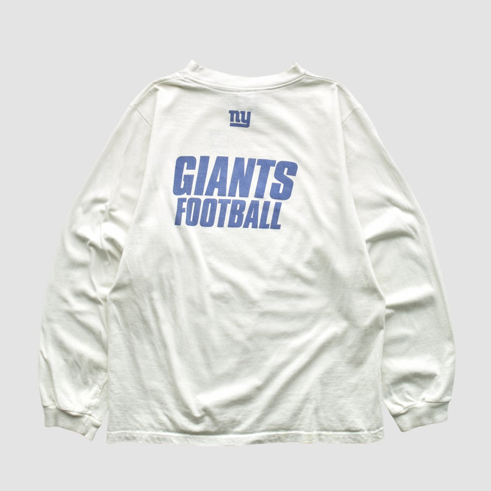 New York Giants 2000s Long Sleeve T-shirt White Vintage
