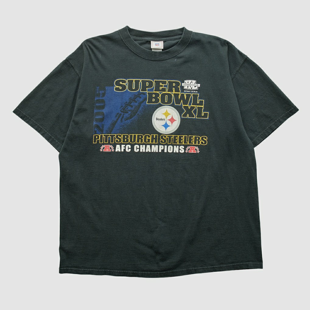 Pittsburgh Steelers NFL 2006 T-shirt Black Vintage