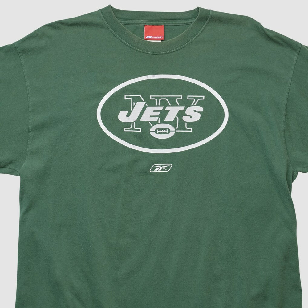 New York Jets Reebok 2000s Long Sleeve T-shirt Green Vintage