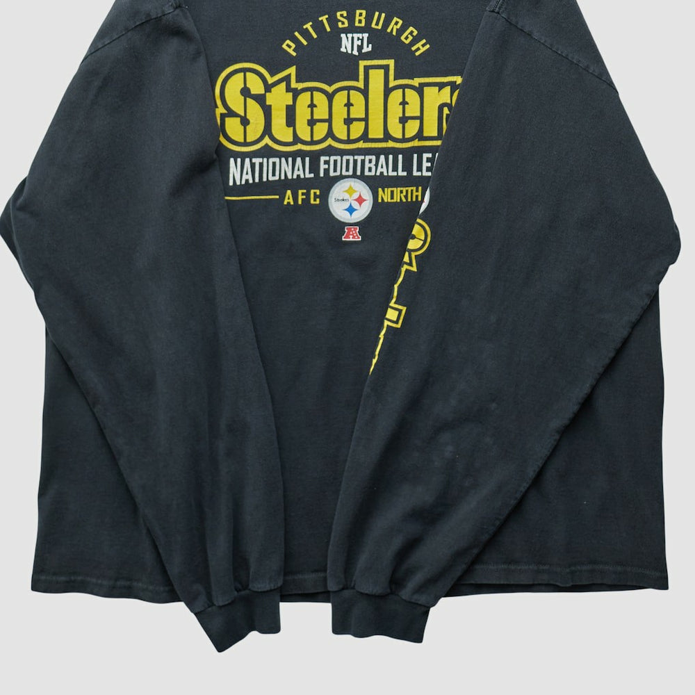 Pittsburgh Steelers NFL 2010s Long Sleeve T-shirt Black Vintage