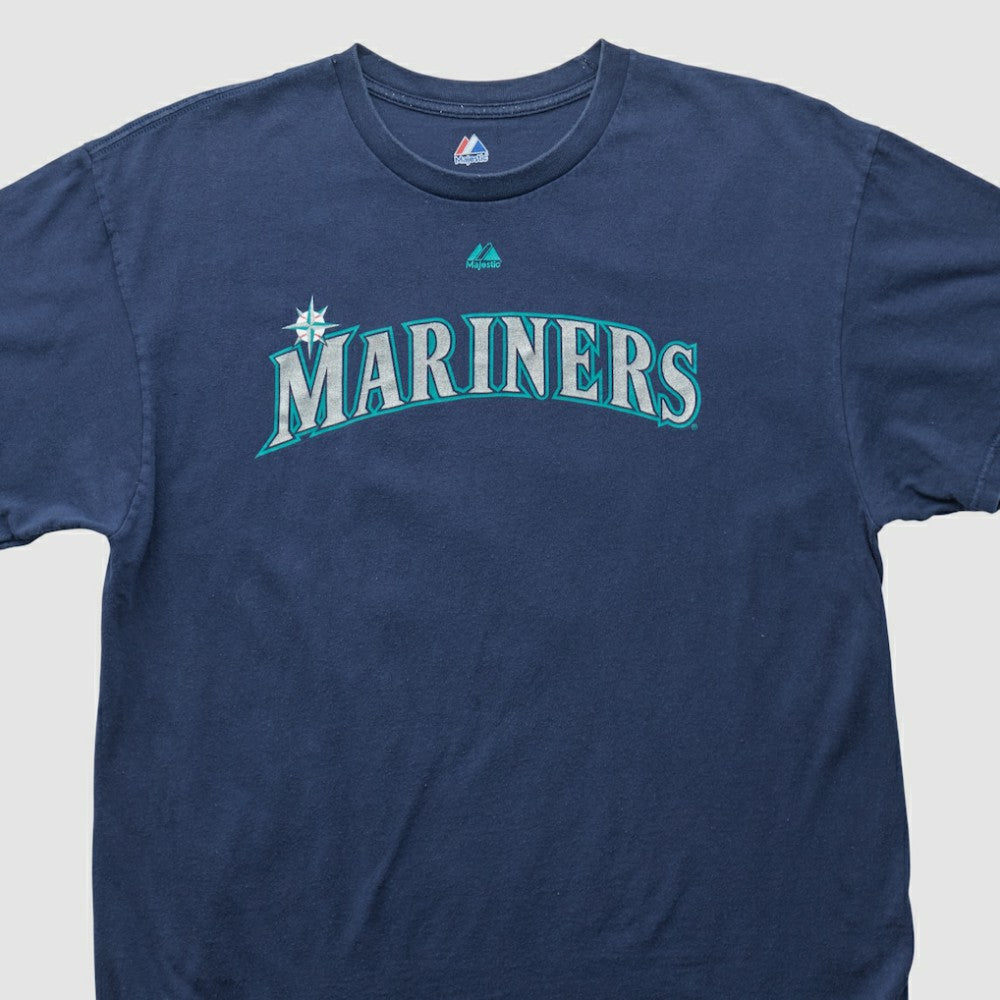 Seattle Mariners Majestic 2000s T-shirt - Navy - XL by Fanatics Real Vintage T-shirts
