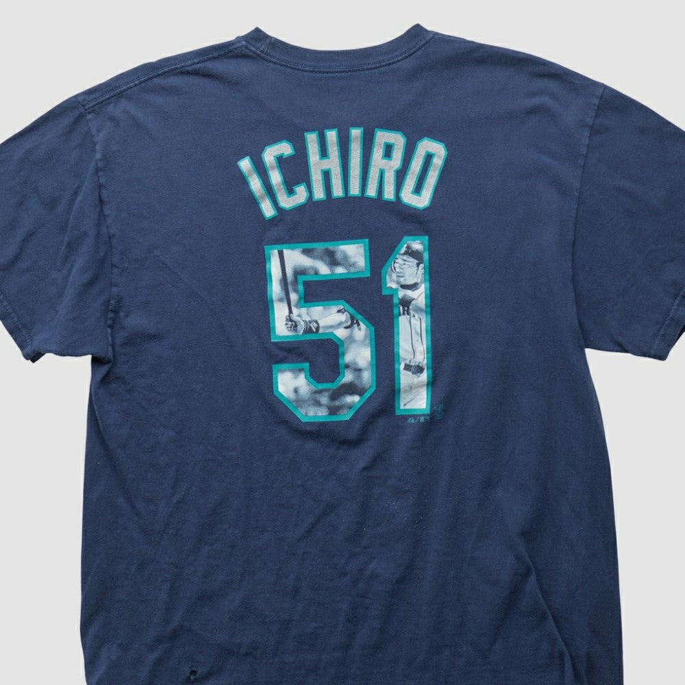 Seattle Mariners Majestic 2000s T-shirt - Navy - XL by Fanatics Real Vintage T-shirts