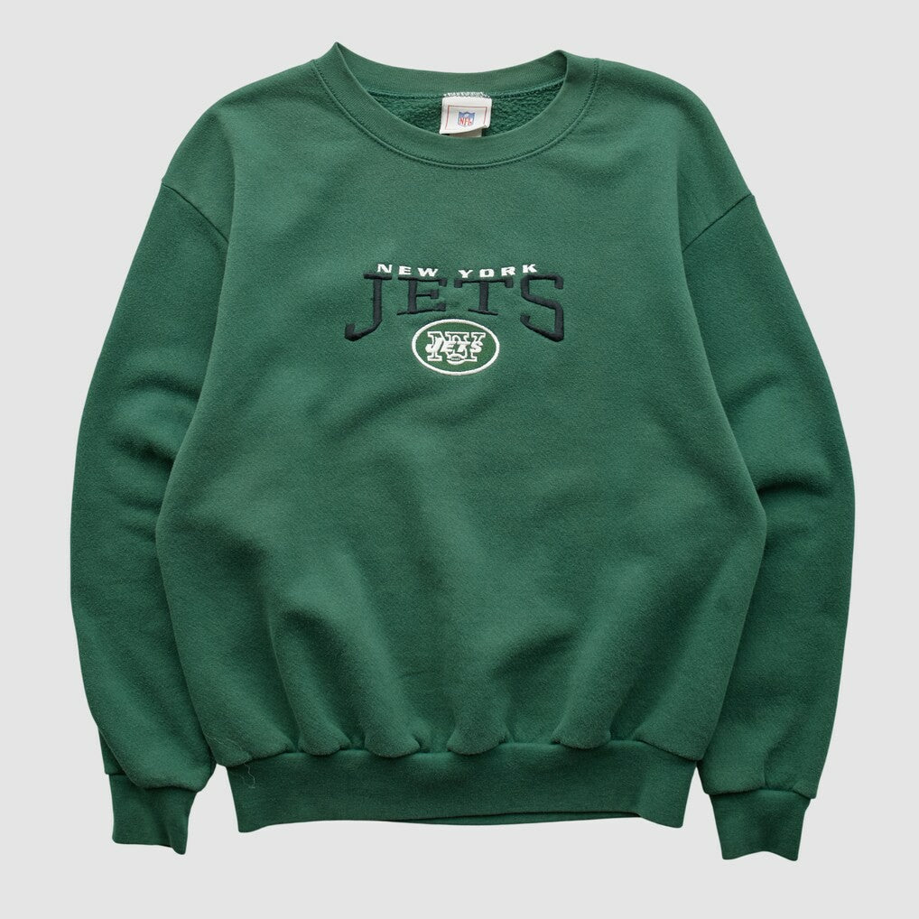 New York Jets NFL 2000s Pullover Sweatshirt Green Vintage