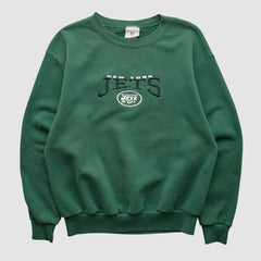 New York Jets NFL 2000s Pullover Sweatshirt Green Vintage
