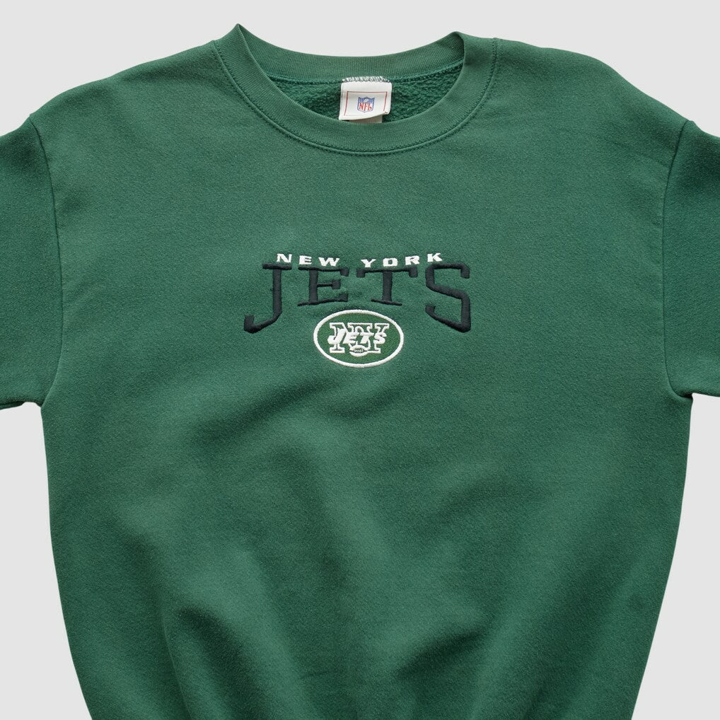 New York Jets NFL 2000s Pullover Sweatshirt Green Vintage
