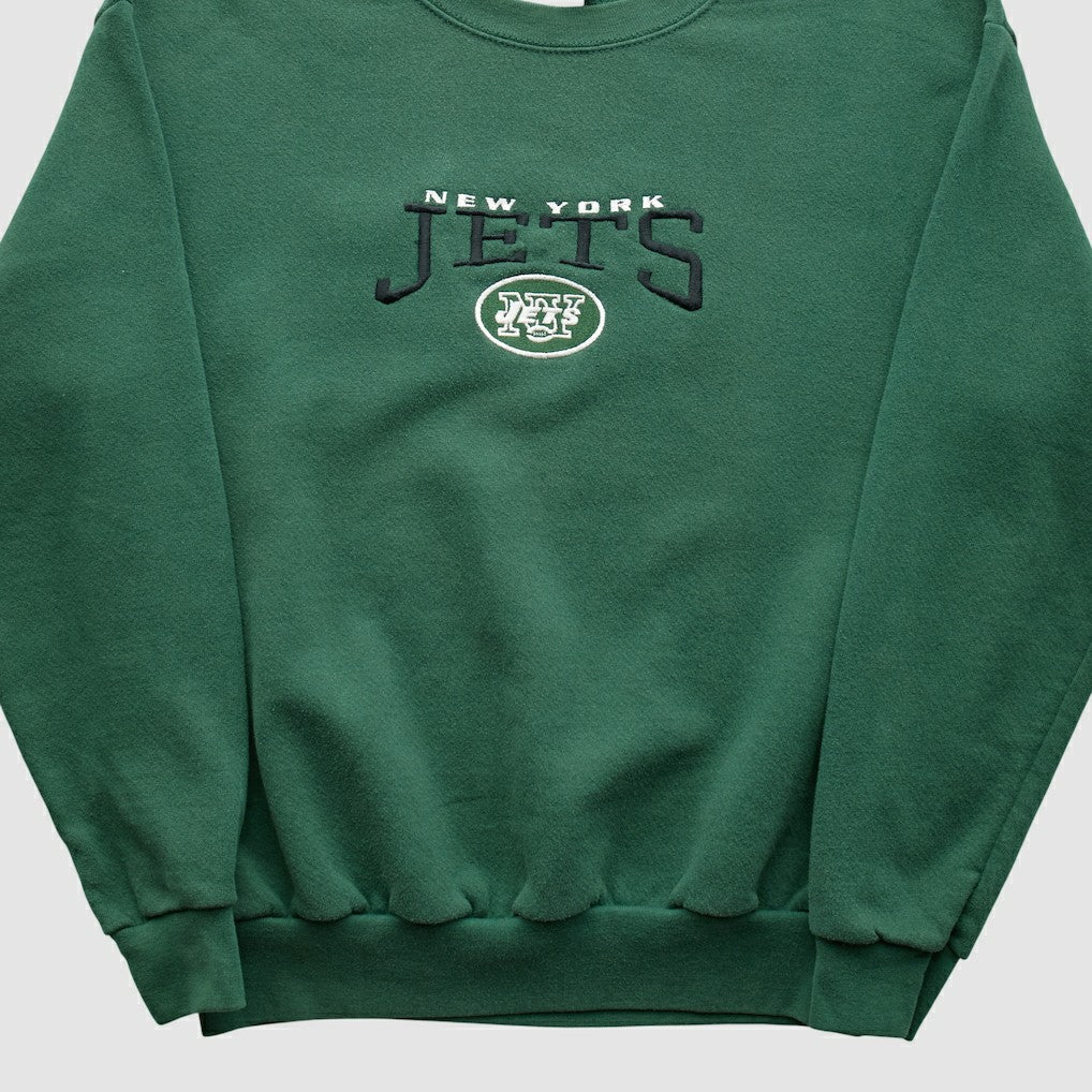 New York Jets NFL 2000s Pullover Sweatshirt Green Vintage