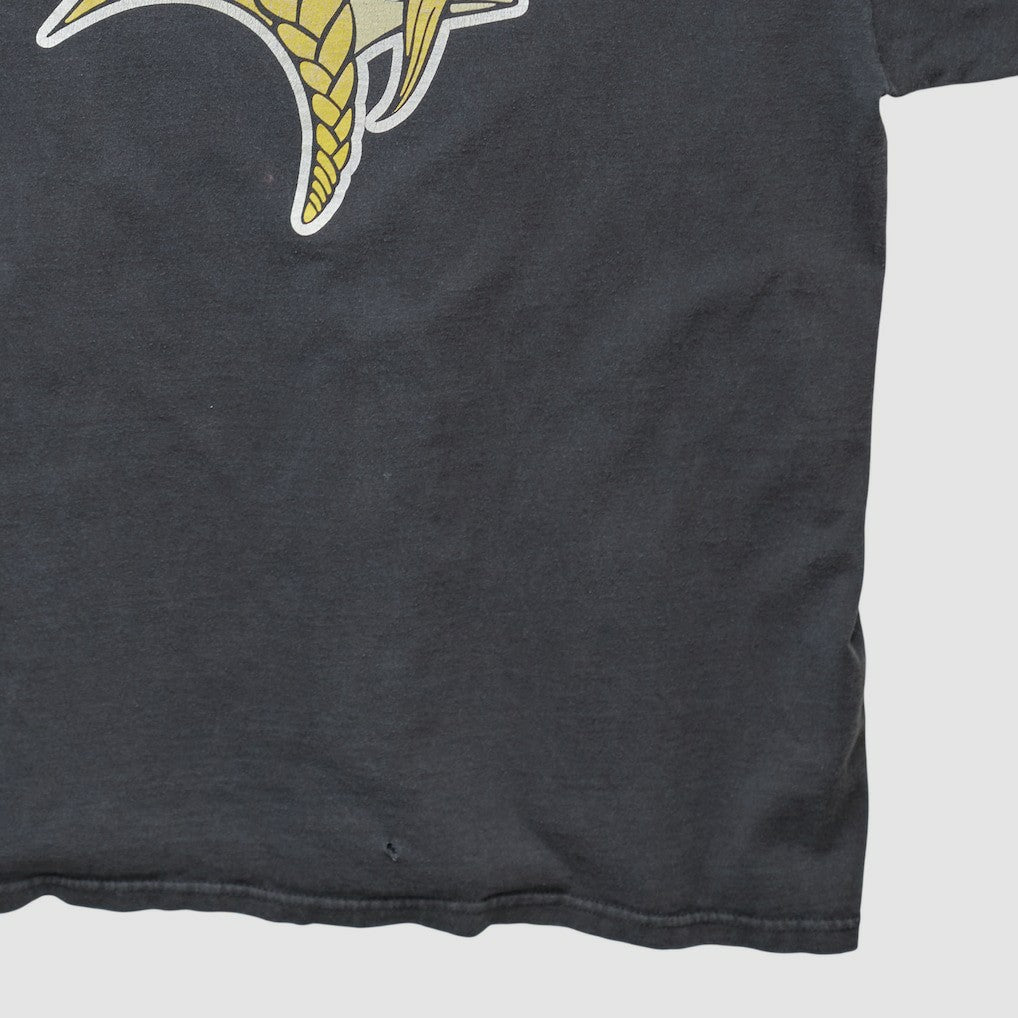 Minnesota Vikings NFL 2000s Long Sleeve T-shirt Black Vintage