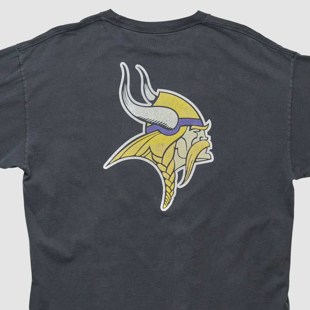 Minnesota Vikings NFL 2000s Long Sleeve T-shirt Black Vintage