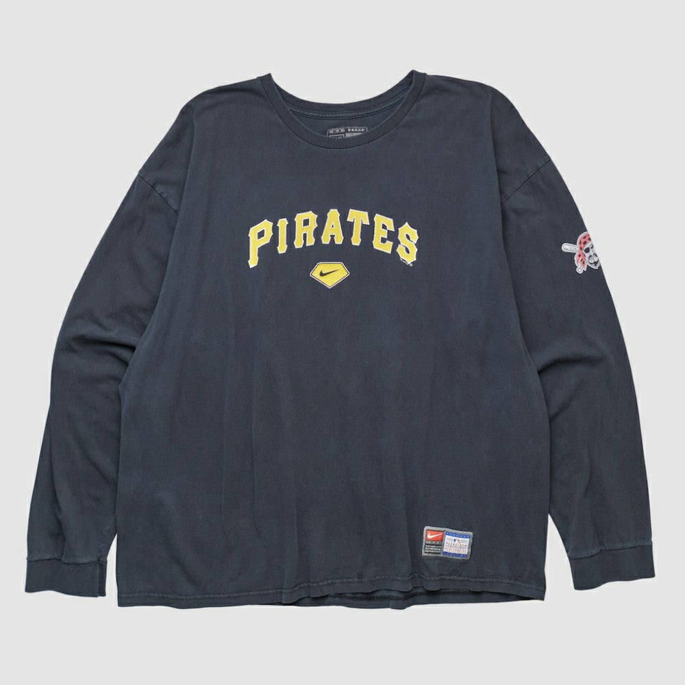 Pittsburgh Pirates Nike 2000s Long Sleeve T-shirt - Navy - XL by Fanatics Real Vintage T-shirts