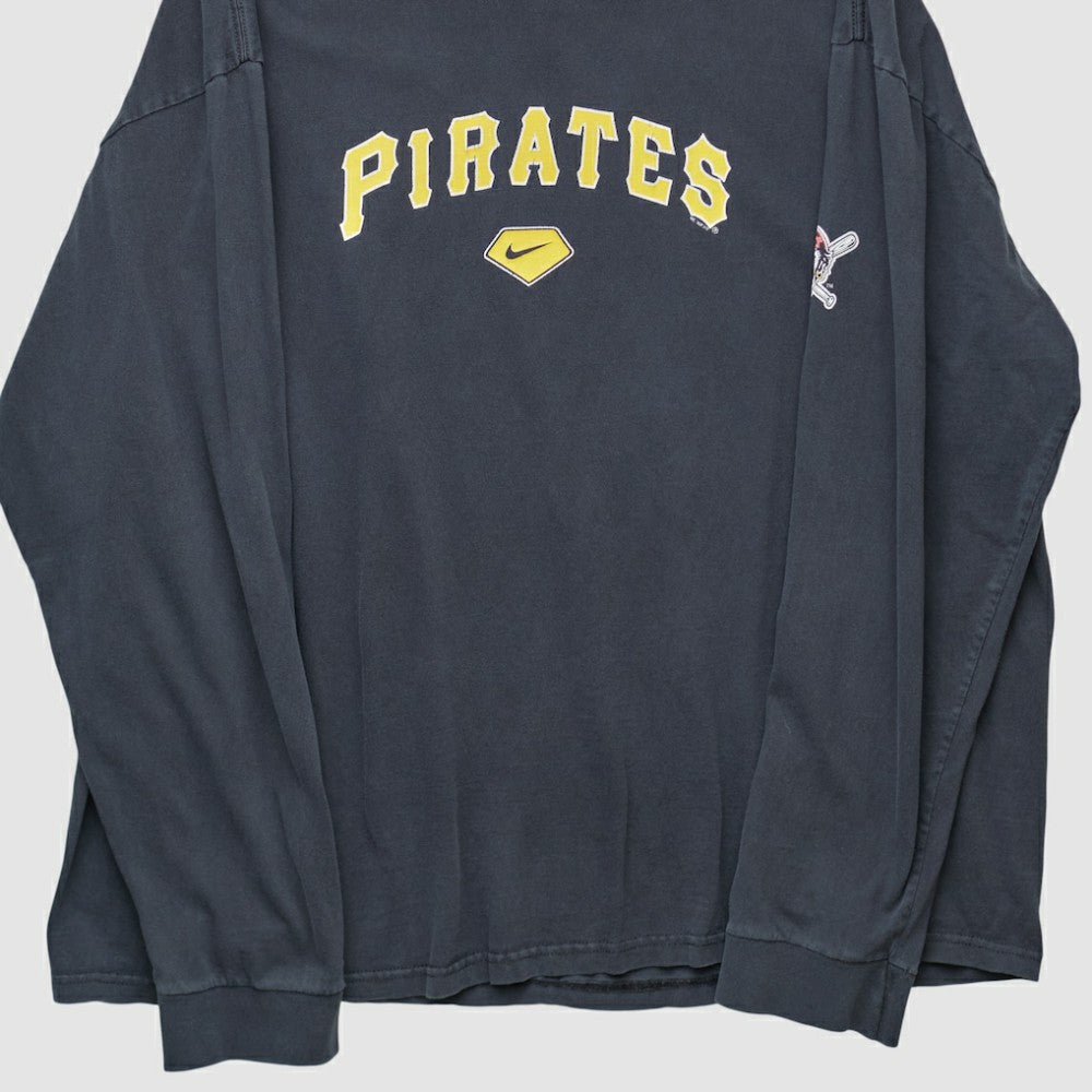 Pittsburgh Pirates Nike 2000s Long Sleeve T-shirt - Navy - XL by Fanatics Real Vintage T-shirts