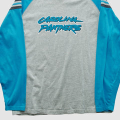 Carolina Panthers Reebok 2000s Long Sleeve T-shirt Heather Gray Vintage