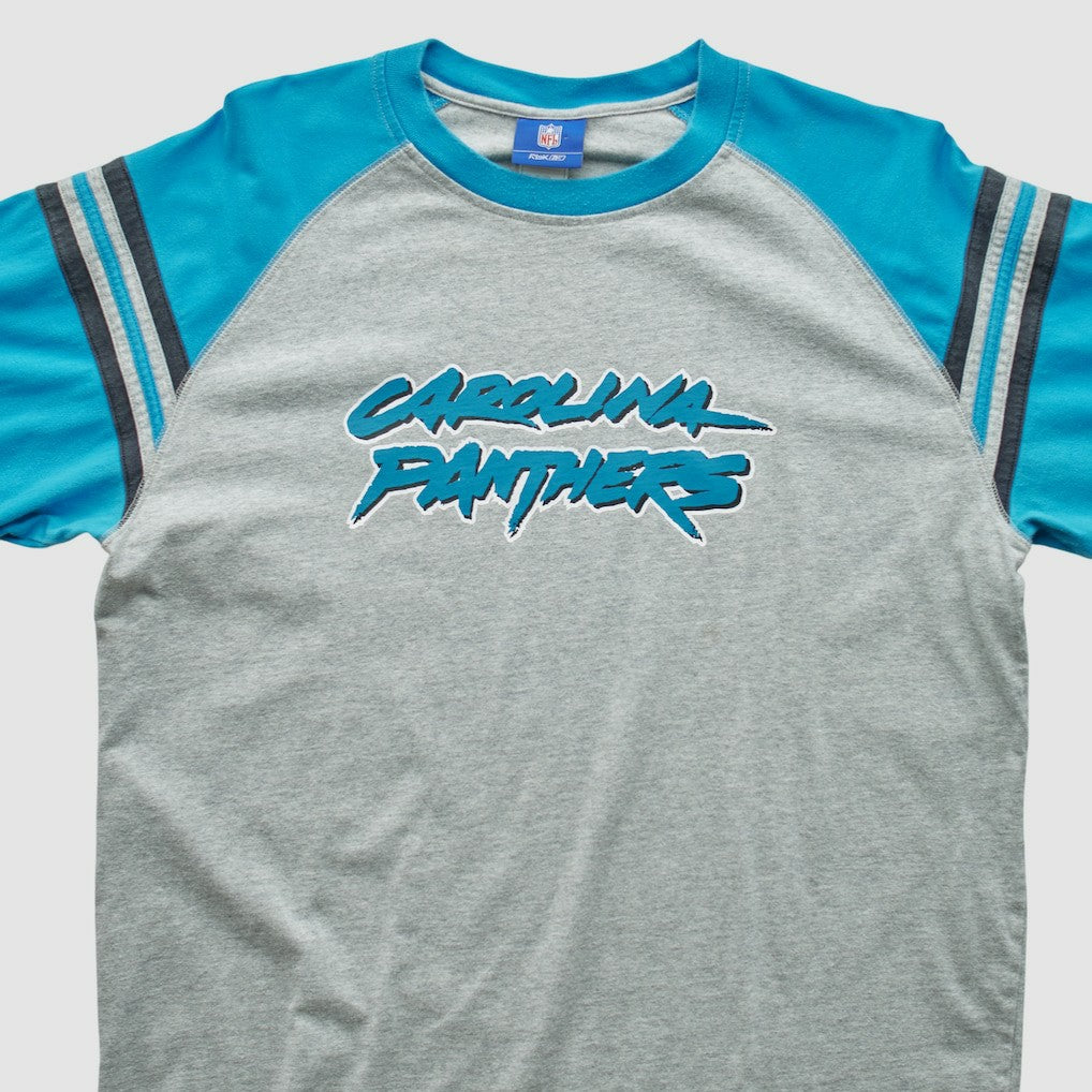Carolina Panthers Reebok 2000s Long Sleeve T-shirt Heather Gray Vintage